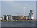 Construction work around Cardiff Bay