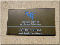 S4798 : Courthouse plaque, Portlaoise by Kenneth  Allen