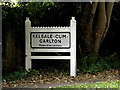 Kelsale Cum Carlton Village Name sign