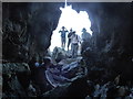 SH3794 : Inside St Patrick's cave by David Medcalf