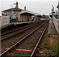 Gobowen railway station from the level crossing