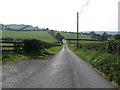 View south-westwards along Corliss Road from near the junction with Drumlougher Road