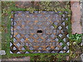 V9848 : Cast iron manhole cover, Bantry House by Kenneth  Allen