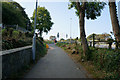 Cycle path up Penrhyn Hill