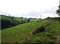 Looking towards Brendon Barton from opposite Brendon Church