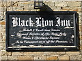 Sign at the Black Lion Inn