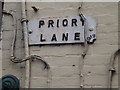 TM3389 : Priory Lane sign by Geographer