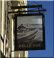 Sign for the Belle Vue, Filey