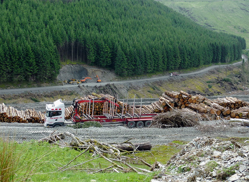 Timber Extraction In Cwm Nant Y Fedw © Roger Kidd Geograph