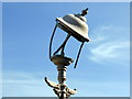 TV6198 : Fire damaged lamp on Eastbourne Pier by PAUL FARMER