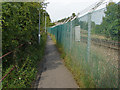 Footpath by the railway lines, Bagshot