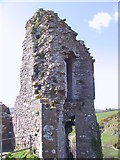SY9582 : Ruined tower, Corfe Castle by N Chadwick