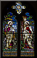 TQ5827 : Stained glass window, St Dunstan's church, Mayfield by Julian P Guffogg