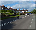 Houses along Leicester Road in Wolvey Heath