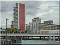 Canning Town as seen from the Station, Docklands Light Railway, London