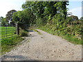 Farm access lane on the north side of East Cloghoge Road