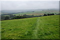 Path crossing a field below Austonley