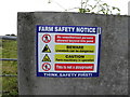 H6550 : Farm Safety Notice, Ahaderry by Kenneth  Allen