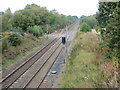 The Main West Coast Railway Line viewed from Perchhall Bridge