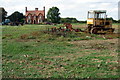 Farm machinery in front of Pasture Farm