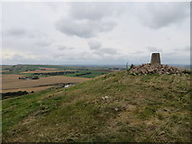 NS9838 : Quothquan Law Hill Fort with its Triangulation Pillar by Peter Wood
