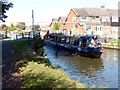 Boat passing through swing bridge No.15