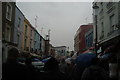 Looking up Portobello Road into the market