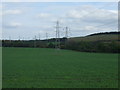 Farmland and power lines