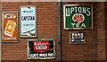 Old enamel adverts in Bridgnorth