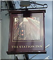 Sign for the Station Inn, Silkstone Common