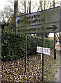 Roadsign on the A143 Bury Road