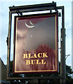 Sign for the Black Bull pub, Shepley