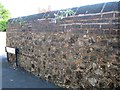 Brick-capped rubble wall, Parkway Road, Dudley