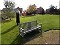 Golden Jubilee bench in Millennium Green, Wem