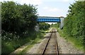 A footbridge over the line