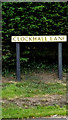 TL7348 : Clockhall Lane sign by Geographer