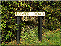 Lower Road sign