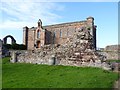 Ruined and restored Coldingham Priory