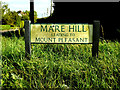 Mare Hill sign