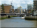 TQ3680 : Entrance to Limehouse Basin by Robin Webster