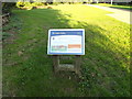 TL7745 : The Inner Bailey Information sign at Clare Park by Geographer