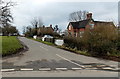 Houses on the west side of Ham Green