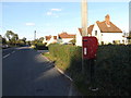 TL8647 : High Street Postbox by Geographer