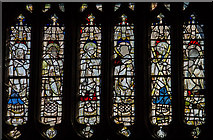 SO7745 : Detail, Great East Window, Great Malvern Priory by J.Hannan-Briggs