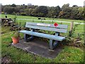 Memorial bench by Huthwaite Lane