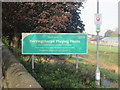 Notice  at pedestrian  entrance  to  Herringthorpe  Playing  Fields