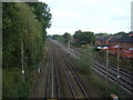 Railway heading north from Euxton Railway Station