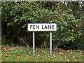 Fen Lane sign