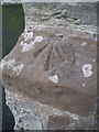 OS pivot mark - Lilleshall church buttress