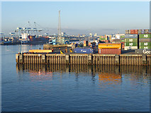 O1934 : Containers on the quayside, Dublin Port by Oliver Dixon